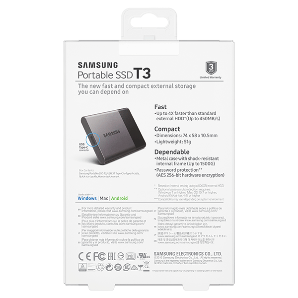 Samsung Portable SSD T3 - CNET France