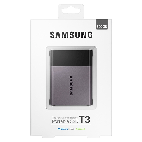 SAMSUNG Portable SSD - USB 3.1 Gen.2 (500GB) External SSD - Single Unit  Version - MU-PA500B/AM 