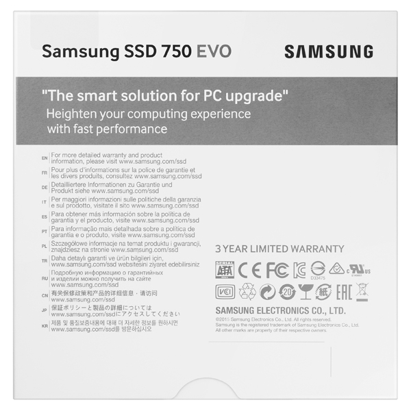 SSD 750 EVO 2.5” SATA Memory & Storage - MZ-750500BW | Samsung US
