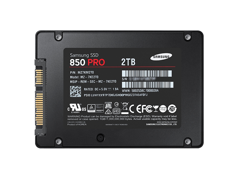 SSD 850 PRO 2.5" SATA III 2TB Memory & Storage - | Samsung US