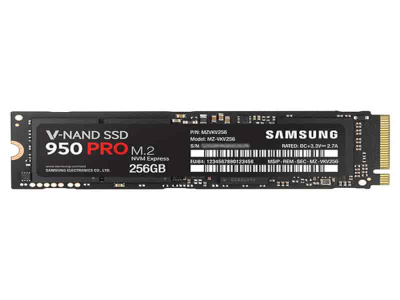 SSD 950 PRO NVMe M.2 256GB