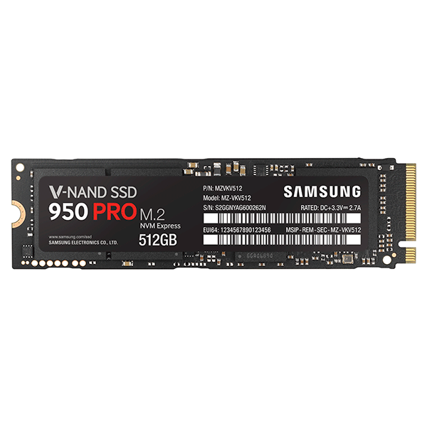 SSD 950 PRO NVMe 512GB Memory & Storage - MZ-V5P512BW | Samsung US