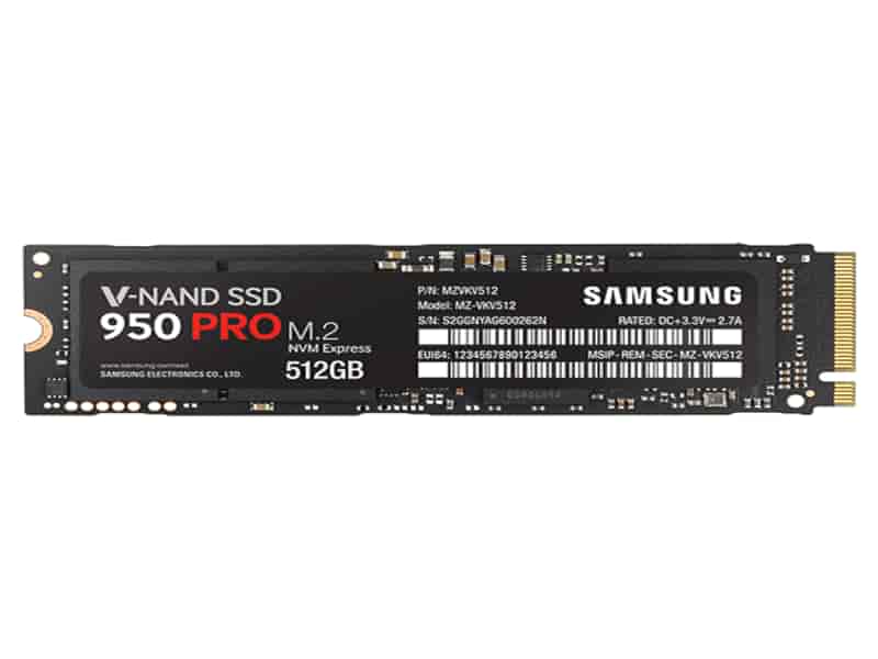 SSD 950 PRO NVMe M.2 512GB