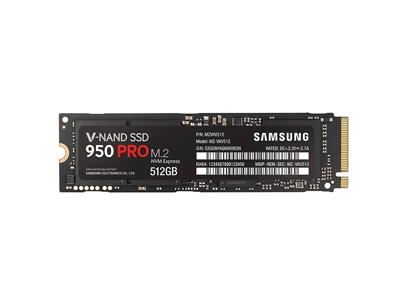 SSD 950 PRO NVMe M.2 512GB