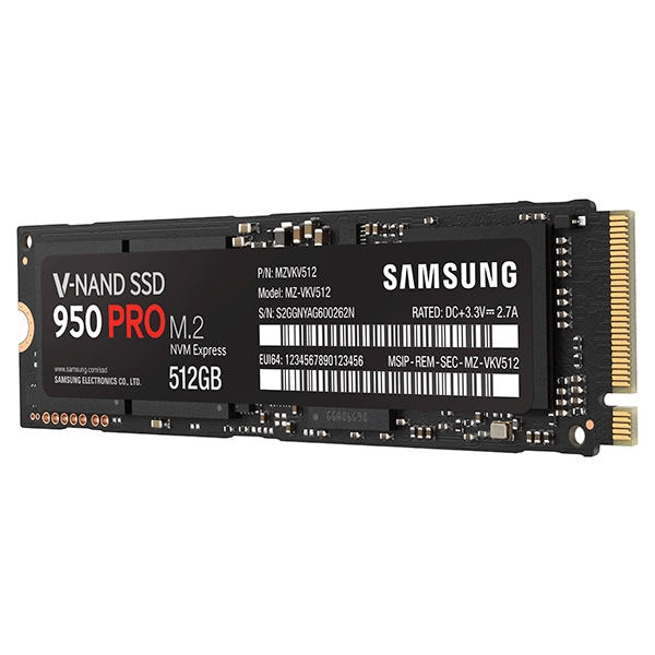 SSD 950 PRO NVMe 512GB Memory & Storage - MZ-V5P512BW