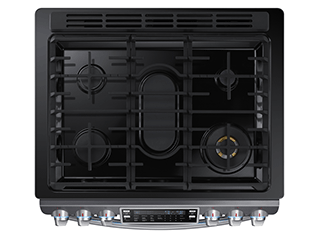 NX58K9850SG by Samsung - Samsung 30 inch Slide In Gas Range with Flex Duo  Doors