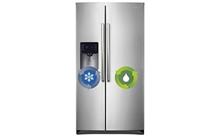 25 cu. ft. Side-by-Side Refrigerator with CoolSelect Zone™ in Stainless ...