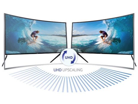 Samsung's 105-inch curved UHD TV and 85-inch bendable screen hit