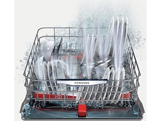 Top Control Dishwasher with WaterWall™ Technology Dishwashers -  DW80J7550US/AA