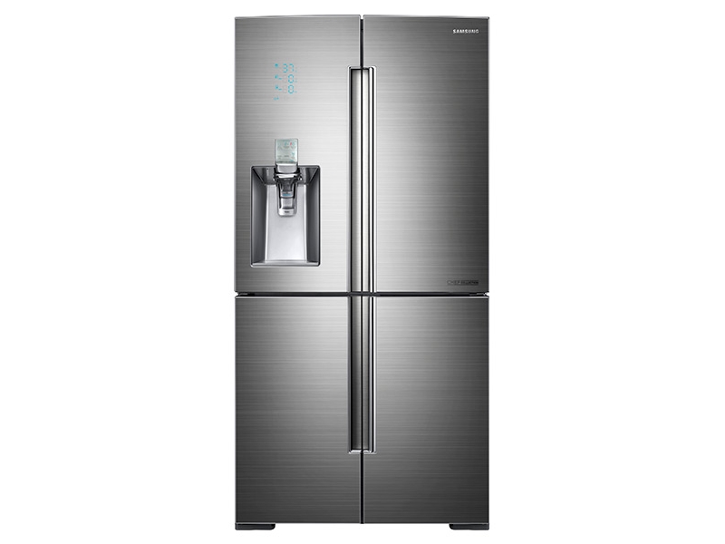 34 cu. ft. 4-Door Flex&trade; Chef Collection Refrigerator with Sparkling Water Dispenser in Stainless Steel