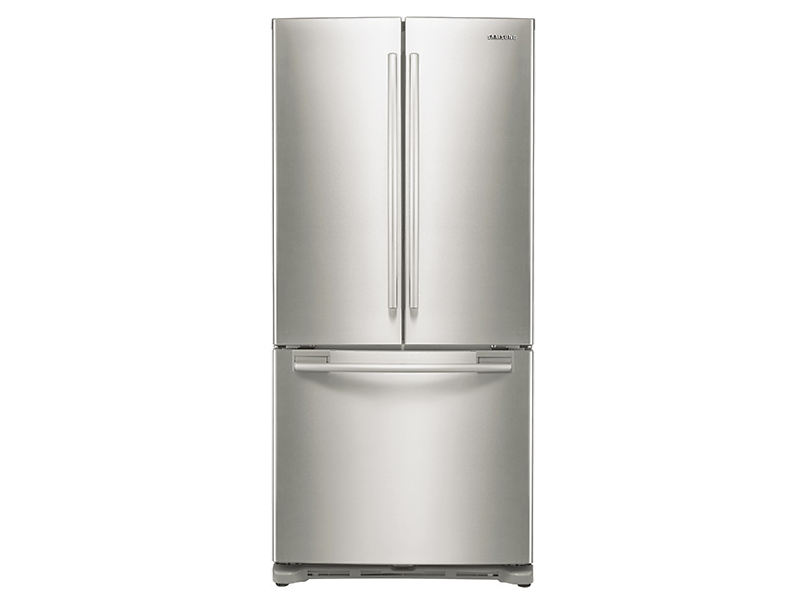 Samsung 18 cu. ft. Counter Depth French Door Refrigerator in Stainless Platinum(RF18HFENBSP/AA) photo