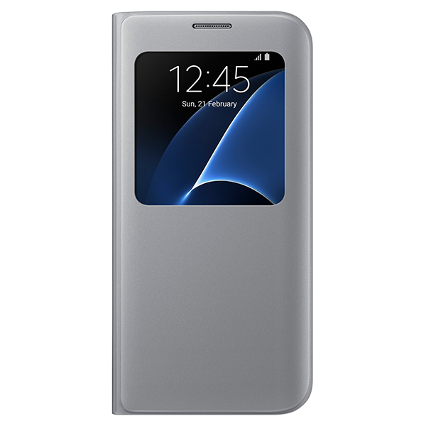 El aparato leyendo Acuoso Galaxy S7 edge SView Flip Cover Mobile Accessories - EF-CG935PSEGUS |  Samsung US