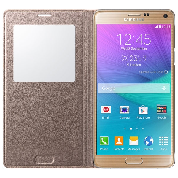 Note 4 SView Flip Mobile Accessories - EF-CN910BEESTA | Samsung