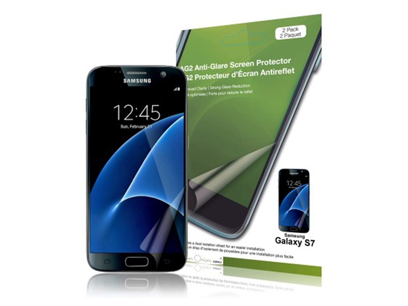 5x Samsung Galaxy s7-anti fingerprint lámina protectora de pantalla lámina mate glare 