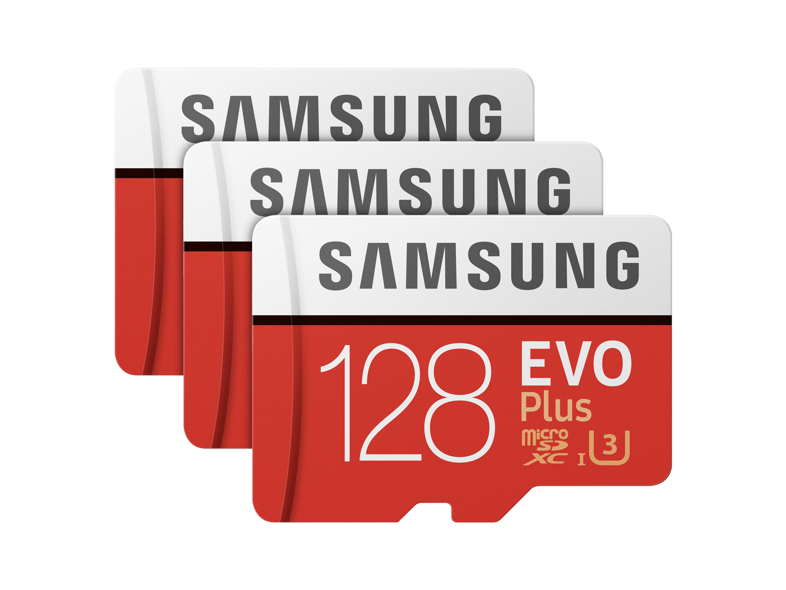 EVO Plus microSDXC Memory Card 128GB - 3 Pack