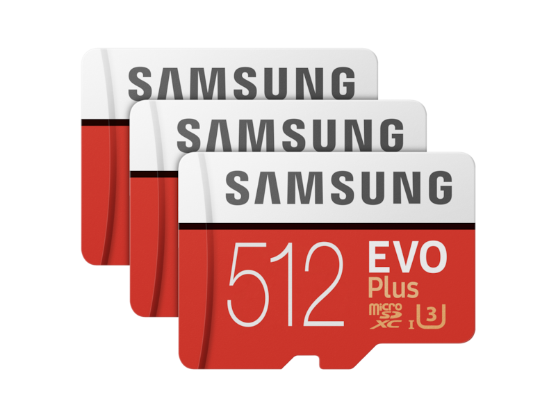 EVO Plus microSDXC Memory Card 512GB - 3 Pack