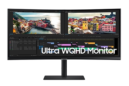 Curved business monitors