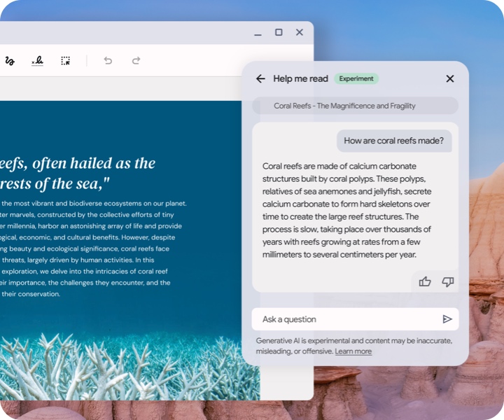 Simplify and summarize with Help me Read