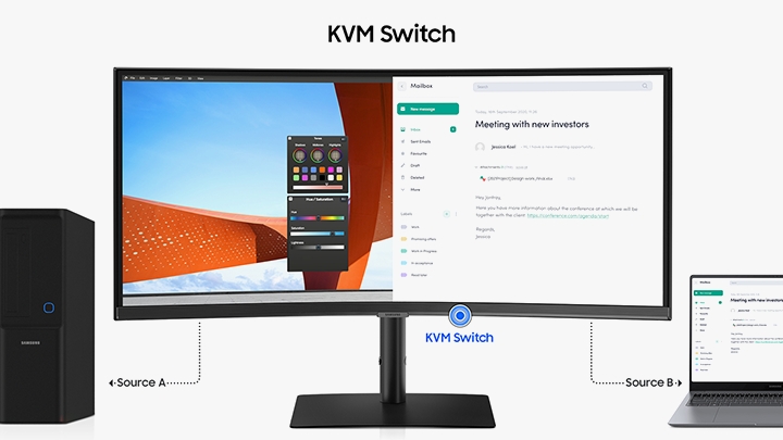 easy input switching and multitasking