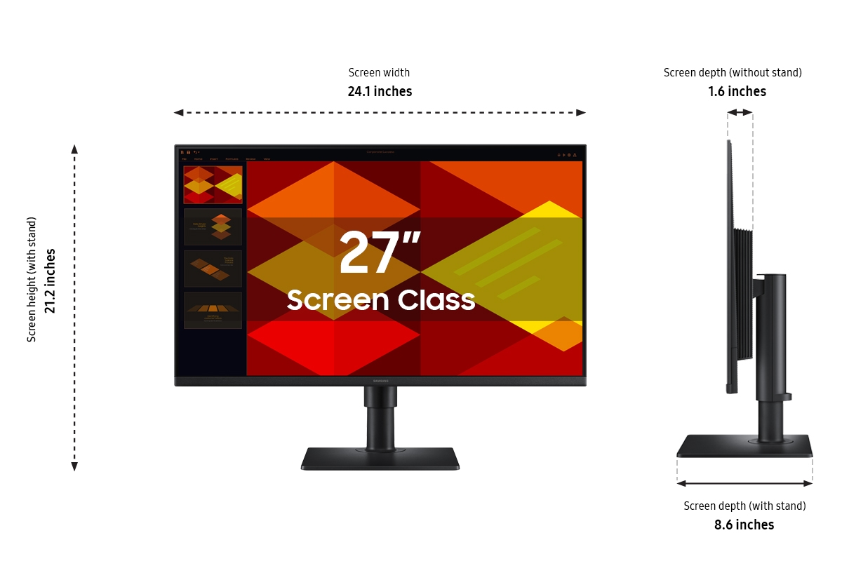 Thumbnail image of 27&quot; (S40GD) Borderless Business Monitor IPS Panel 100Hz HAS USB Hub EPEAT ENERGY STAR&reg; Certified