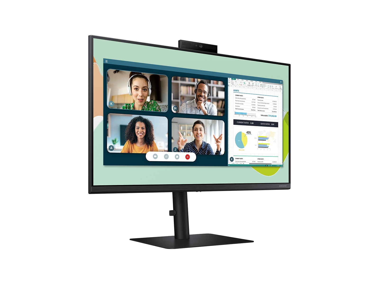 Thumbnail image of 24&quot; Built-in Webcam IPS Panel Flat Monitor