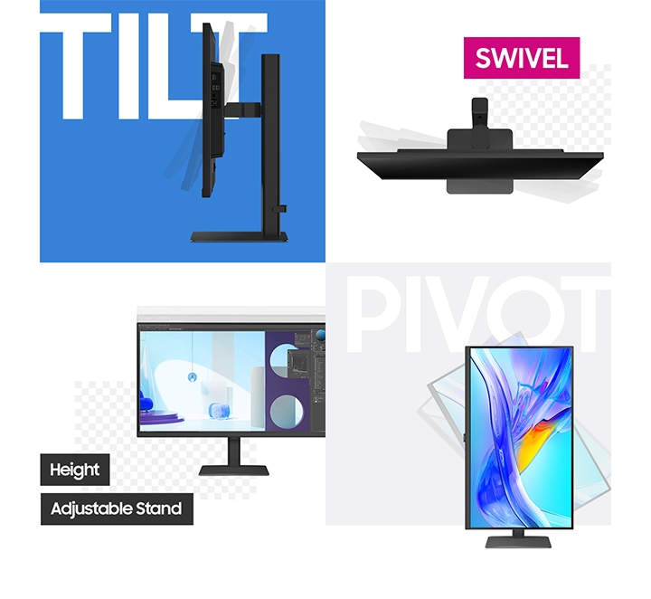 Adjust your view with versatile angles