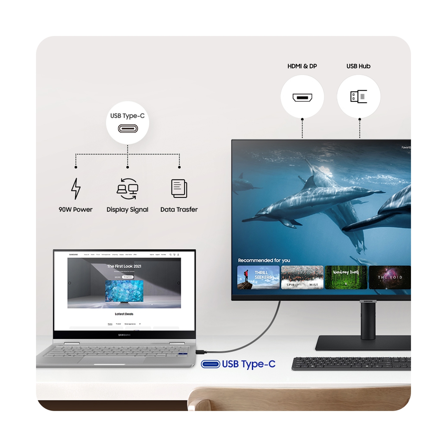Ls27a600uunxgo S60ua Series 27 Qhd Monitor Samsung Business