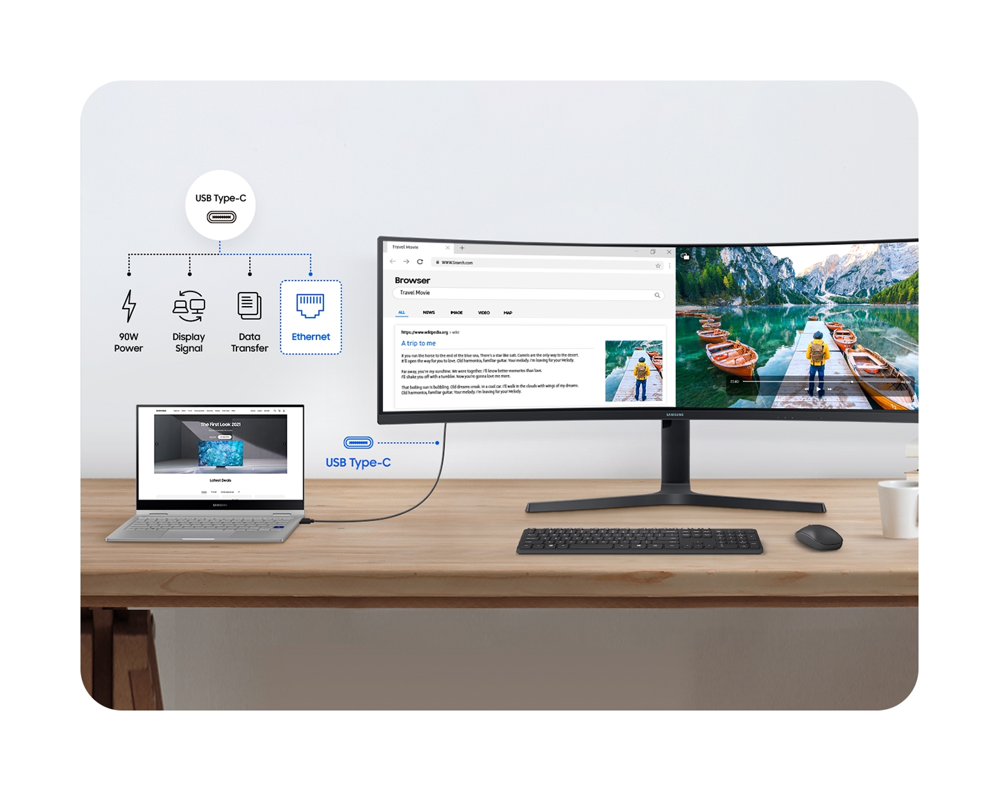 MONITOR 49 SAMSUNG ViewFinity S95UA Dual QHD - Memory Kings, lo mejor en  equipos de computo y accesorios