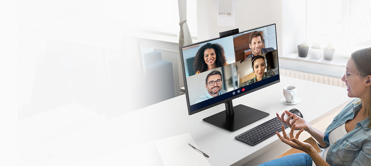 Samsung facilita el teletrabajo con un monitor con webcam integrada que se  esconde cuando no se usa