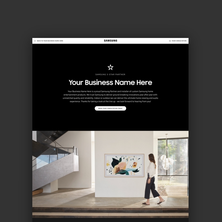 Introducing Samsung’s customizable Microsite Builder