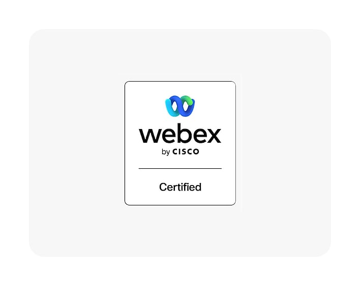 Cisco Webex®-certified