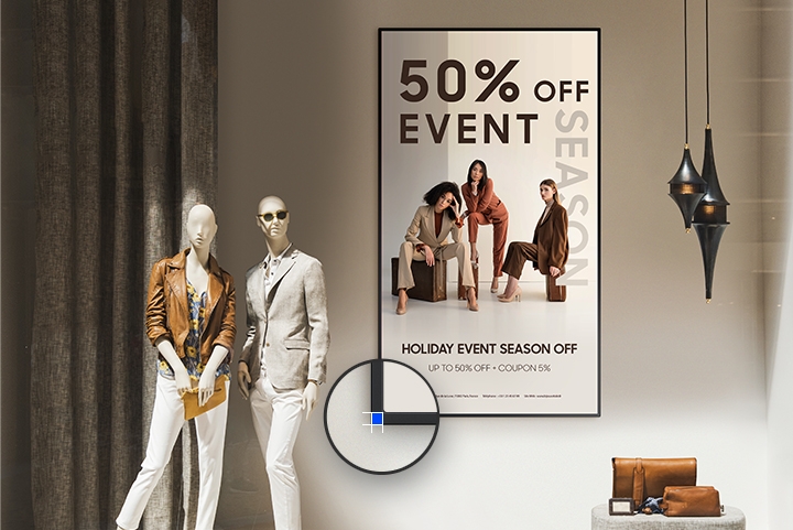 Clean visuals in landscape or portrait mode