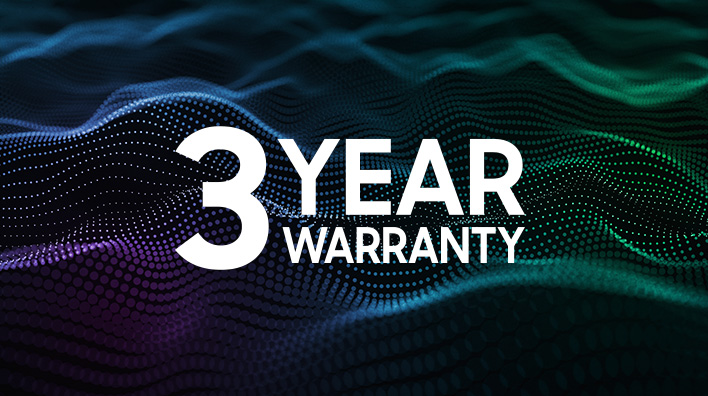 3 year warranty