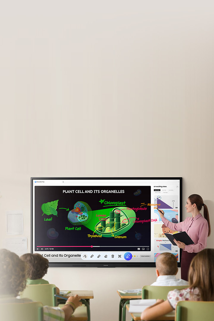 Classroom collaboration is better than ever with the Samsung WAF Interactive Display