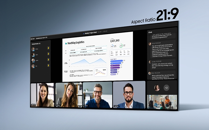 See it all in one view with an expansive display