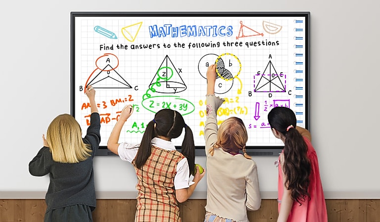 Better interaction with best-in-class whiteboarding Multi-writing for up to 20