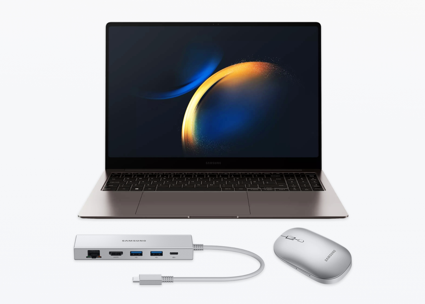 Save 35% each on a multiport adapter and mouse with Galaxy Book3 PC seriesᴂ