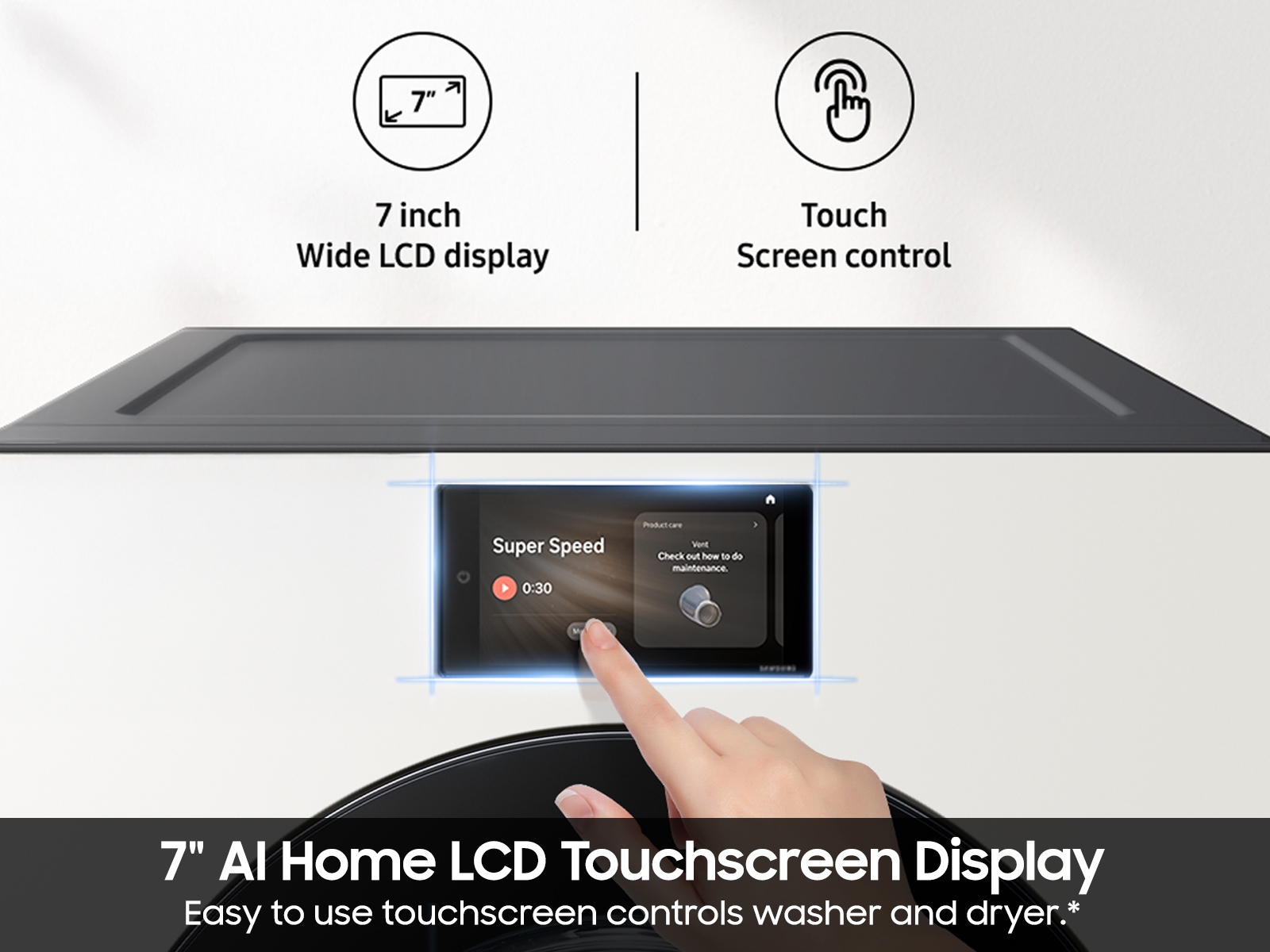 Thumbnail image of 7.6 cu. ft. Bespoke AI Ultra Capacity Front Load Gas Dryer with AI Home and AI OptiDry+ in Ivory