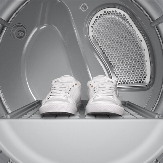 Bespoke AI Ultra Capacity Front Load Dryer drying rack.