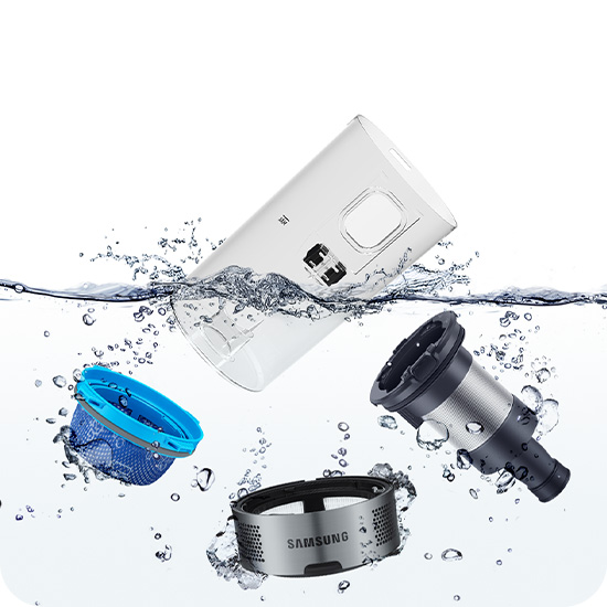 Jet™ 75 Pet washable dustbin and filters