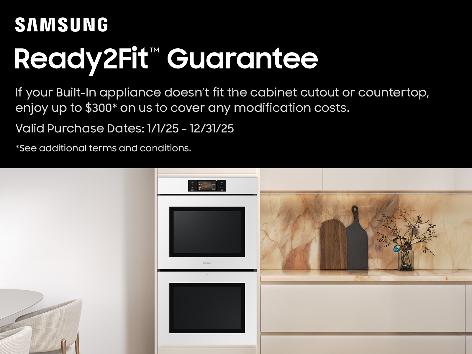 Thumbnail image of Bespoke 30&quot; White Glass Double Wall Oven with AI Pro Cooking&trade; Camera