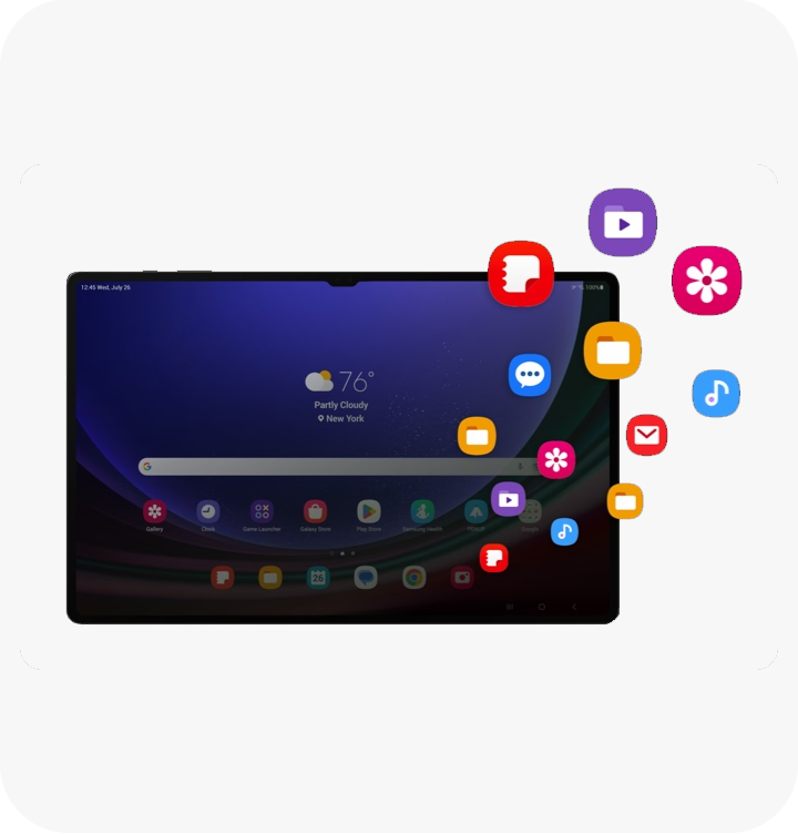 Tablette Android Samsung Galaxy Tab S9 LTE/4G, 5G, WiFi 128 GB graphite  27.9 cm 11 pouces() 2.0 GHz, 2.8 GHz, 3.36 GHz - Conrad Electronic France