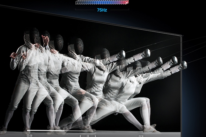 fast 75Hz refresh rate