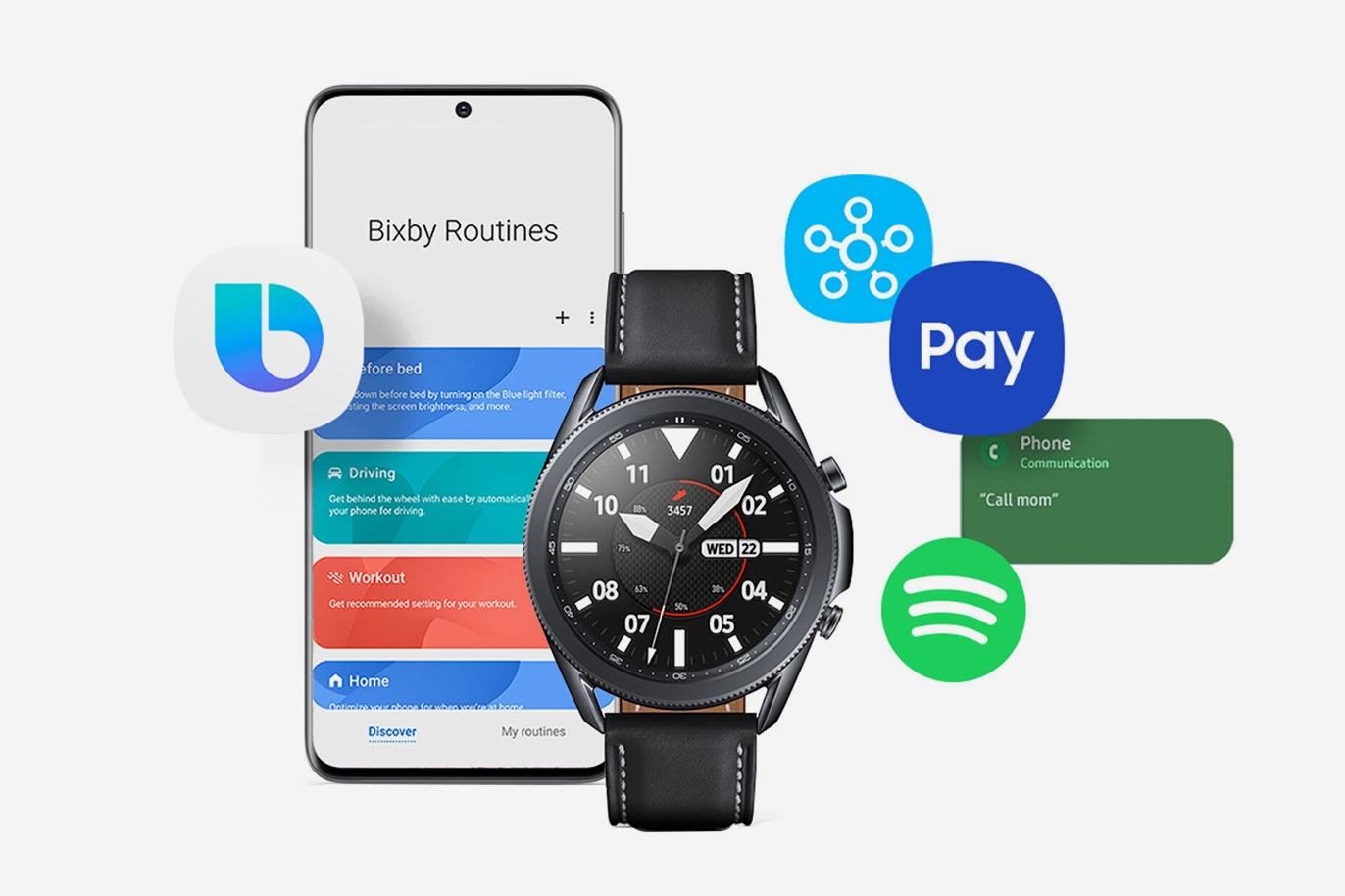 smart watch; Bixby; security; voice command;
