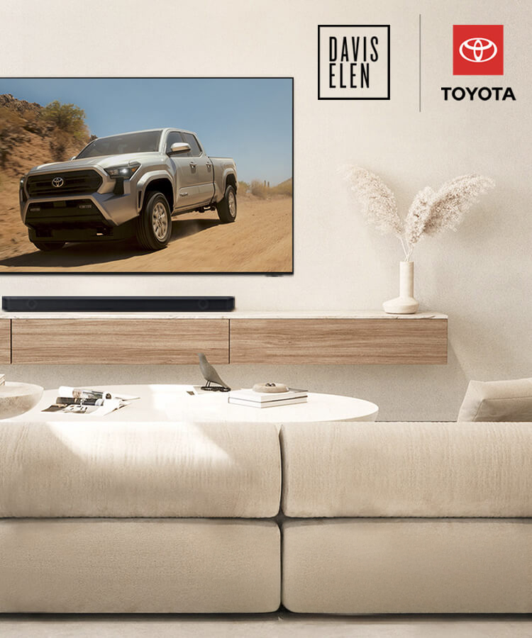 Samsung Ads and Davis Elen Advertising help Toyota cut through the clutter