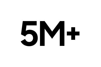 5M+