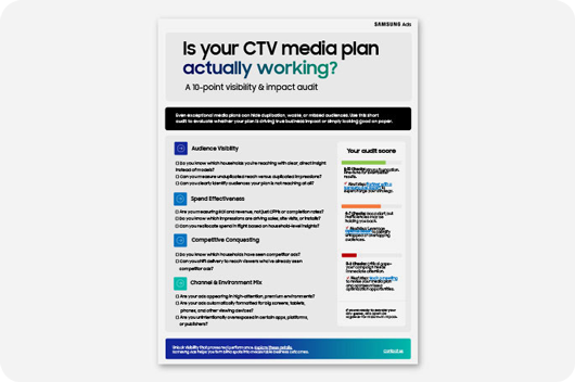 Is your CTV media plan actually working?