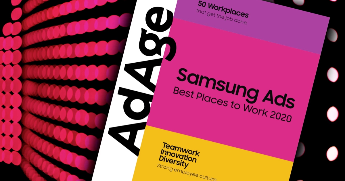 Ad Age’s Best Places to Work 2020 Events & News Samsung Ads