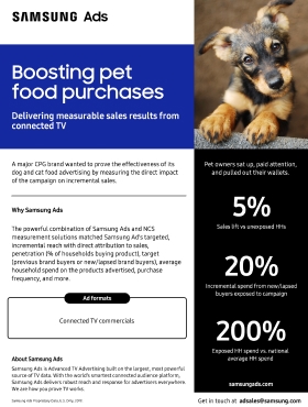 Boosting Pet Food Purchases