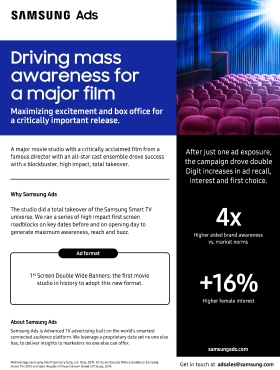 Driving Mass Awareness for a Major Film